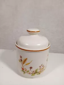 Marks Spencer St Michael Harvest Conserva Pot Coperchio Marmellata Miele Pot/Cucchiaio Foro anni 80 - Foto 1 di 12