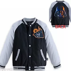 Disney store exclusive Star Wars Darth Vader Varsity Jacket child Size 4 New - Picture 1 of 5