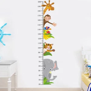 Nuevas pegatinas de altura de animal autoadhesivas para decoración de pared de habitación infantil - Imagen 1 de 5
