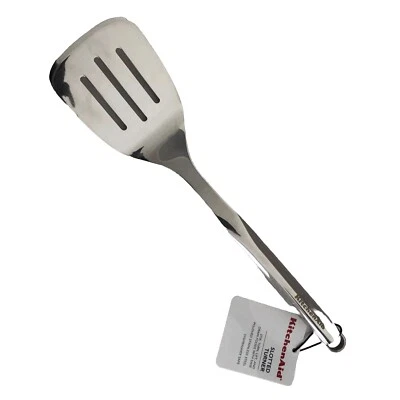 New KitchenAid Heavy Luxury Stainless Steel 14 Inch Slotted Turner - Image 1 of 4
