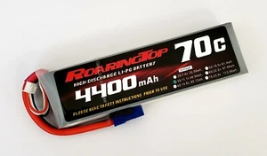 RoaringTop LiPo Battery Pack 70C 4400mAh 3S 11.1V with EC5 Plug - Picture 1 of 1