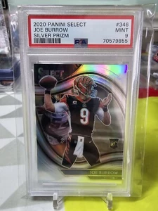 2020 Panini Select Joe Burrow #346 RC Field Level Silber Prizm PSA 9 Rookie - Bild 1 von 2