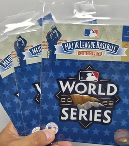 2022 WORLD SERIES Patch Baseball JERSEY Patch OFFICIAL PLASTIC Phillies Astros - Picture 1 of 3