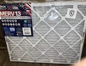 Filtro de aire para horno BNX 20x25x1 MERV 13, ¡paquete de 5! HECHO EN EE. UU. Horno de aire acondicionado ¡NUEVO! - Imagen 1 de 3