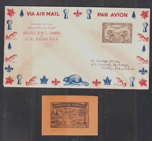 CL 48 CANADA SEMI officiaL AKLAVIK NWT - MIAMI FL Pine to Psalm & essay Comercl - Picture 1 of 2