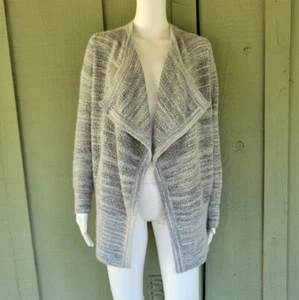 Ann Taylor LOFT Gray Acrylic Alpaca Cardigan Sweater Medium M - Picture 1 of 5
