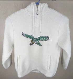 Philadelphia Eagles Quarter-Zip Sherpa Hoodie - Size XL - New - Picture 1 of 10