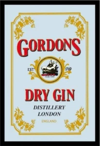 Gordons Dry Gin Spiegel Mirror Wandspiegel Bar Partykeller Kneipe - Picture 1 of 3