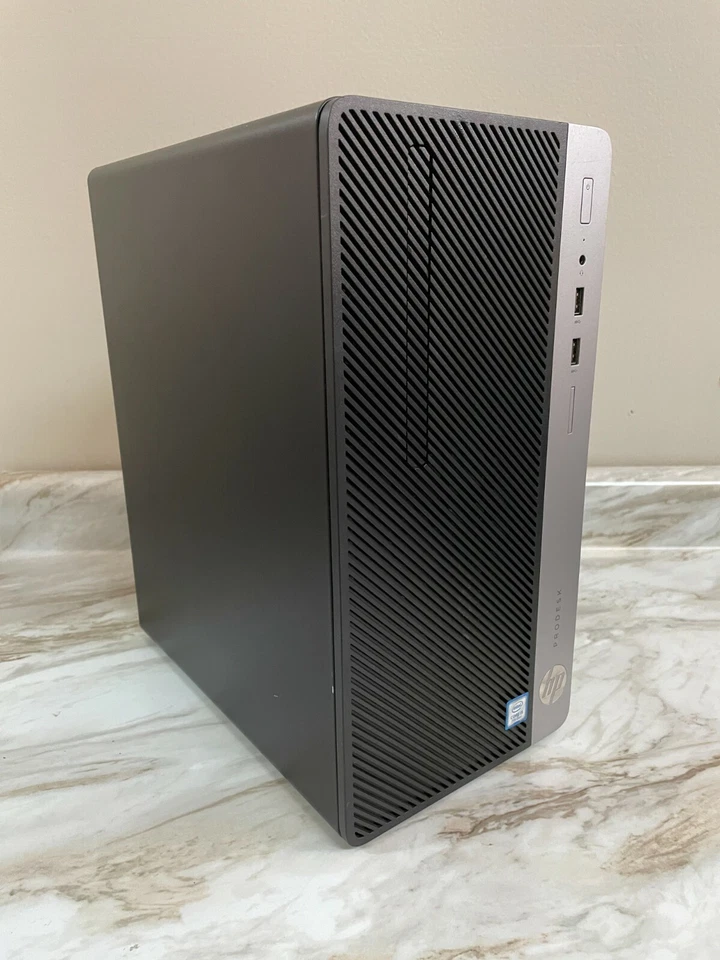HP Prodesk 400-G4 MT Intel I5-7500 16GB DDR4 RAM 256GB SSD + 4TB HDD R9-360 4GB - Image 1 of 4