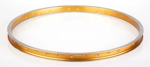 Ukai 26" Rim Set 26"x1.75" Gold Anodized Rim Vintage - 1983 - Japan  - 36 hole - Picture 1 of 16
