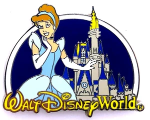 2007 - Prendedor comercial Disney - Walt Disney World - Castillo y Cenicienta - Imagen 1 de 2