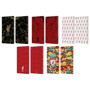 LIVERPOOL FC CREST & LIVERBIRD PATTERNS 1 PU LEATHER BOOK CASE FOR AMAZON FIRE - Picture 1 of 11