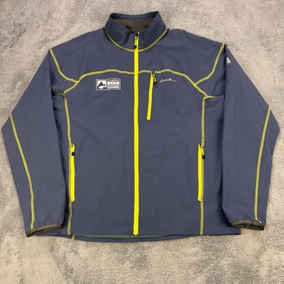 Chaqueta Eddie Bauer First Ascent Hombre XL Azul Cremallera Completa L/S GoPro Mtn Juegos Logo Foto 1 de 4