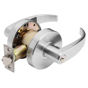 Dynasty Hardware Spartan Design Grade 2 Commercial Duty Door Lever ADA Satin ... - Picture 1 of 4