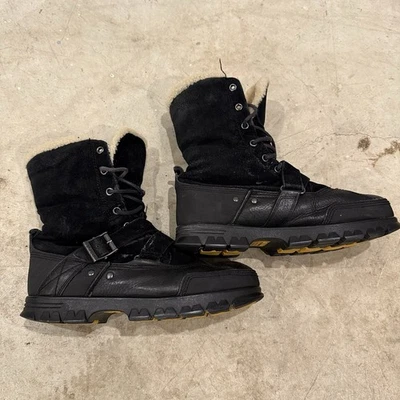 Botas Polo Ralph Lauren Tavin Rollover Cordero Piel de Oveja Cuero Negro Talla 11D Foto 1 de 4