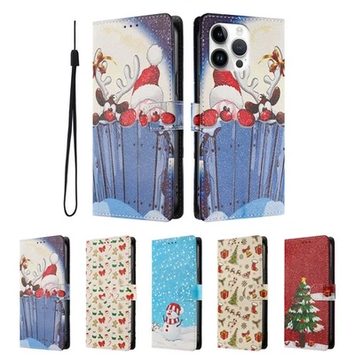 Christmas Santa Wallet Phone Case For OnePlus 15 13 12 11 9 10 ACE 5 N30 Nord 5 - Image 1 of 4
