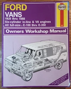 1969-1988 FORD VANS Full Size E-100 thru E-350 Haynes Repair Service Manual 344 - Picture 1 of 7