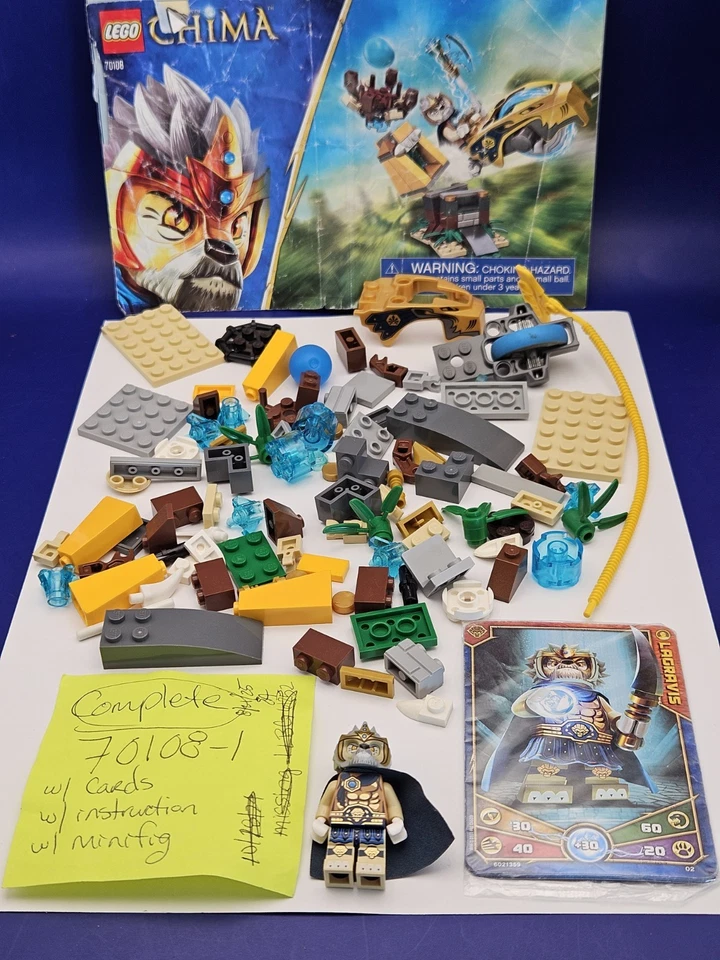 2013 Lego: Legends of Chima Speedorz 70108 Royal Roost COMPLETE w Fig + Manual - Image 1 of 4