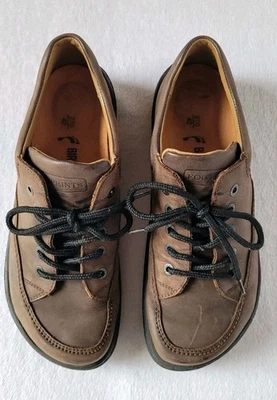 Birkenstock Comfort Sneakers Men's Dark Brown Lace Up Leather Shoes, Size 42/9 - Image 1 of 4