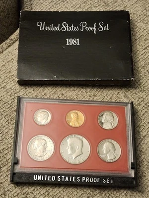 1981 United States Proof Set Uncirculated Original Box - Image 1 of 2
