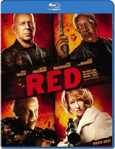 Red Blu-Ray Bruce Willis Morgan Freeman John Malkovich Helen Mirren Brand New - Bild 1 von 2
