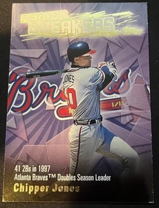 2003 Topps - Series 1 Record Breakers Chipper Jones #RB-CJ - Picture 1 of 2