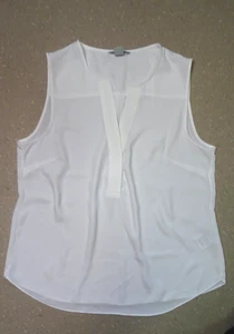 H&M Damen Top Shirt Bluse Gr.40/42 Schwarz Ärmellos V-Ausschnitt - Bild 1 von 4