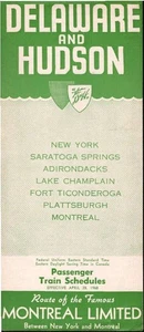 Delaware and hudson. Passenger Train Schedules Effective April 28, 1968. - Picture 1 of 1