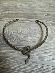 vintage snake choker necklace Women’s Reptile Jewelry Adjustable Bin E - Picture 1 of 2