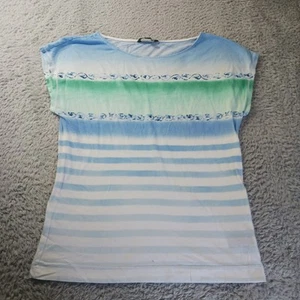 T-shirt donna Lauren Ralph Lauren a righe onde nautiche mare spiaggia vacanze M - Foto 1 di 1