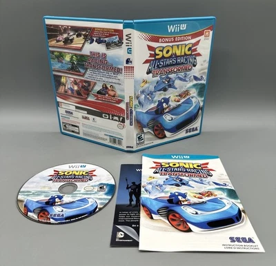 Sonic & All-Stars Racing Transformed (Nintendo Wii U, 2012) Complete and Tested - Image 1 of 4