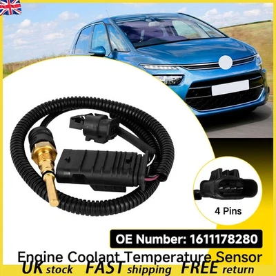 1611178280 Fit Citroen VTI 1.6 EP6C Peugeot Engine Coolant Temperature Sensor UK - Image 1 of 4