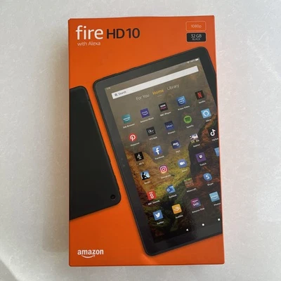 Amazon Fire HD 10 (11th Generation) 32GB Tablet Black 3GB RAM - Factory Sealed  - Image 1 of 4