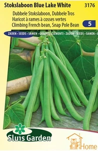 Pole Bean Blue Lake White Seeds: Grow Delicious, Crisp Double Cluster Beans - Picture 1 of 2