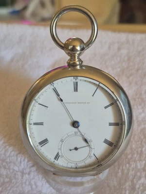 Guerra Civil (1863) Waltham Grado P.S. Reloj Bolsillo Bartlett Años 18 17j RECIÉN REVISADO.  Foto 1 de 4