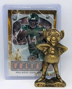 2025 Resurgence Football Voltaic Malachi Corley Gold 22/50 New York Jets - Picture 1 of 3
