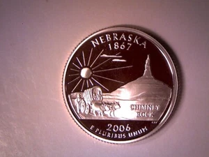 2006 S 25C NEBRASKA Proof 50 States Quarter **FREE SHIPPING** - Picture 1 of 2