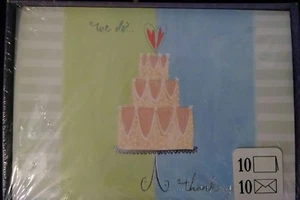 Set of 10 Wedding Thank You Notes & Envelopes "We Do... Thank You" Hallmark - Picture 1 of 1