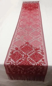 Red Lace Scarf Sash Table Runner Chantilly Fringed Livingroom Wedding Prom - Picture 1 of 6