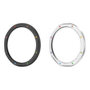 Metal Bezel Ring Tempered Glass Film for Xiaomi Watch S4/S3 (Black Rainbow) - Zdjęcie 1 z 7