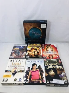 PC Games Lot PC CD-ROM Games Fable Broken Sword Myst The Omega Stone Lot Of 7 - Picture 1 of 24