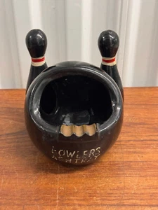 Tilso Japan Mid Century Vintage Ceramic Bowlers Ashtray - Picture 1 of 8