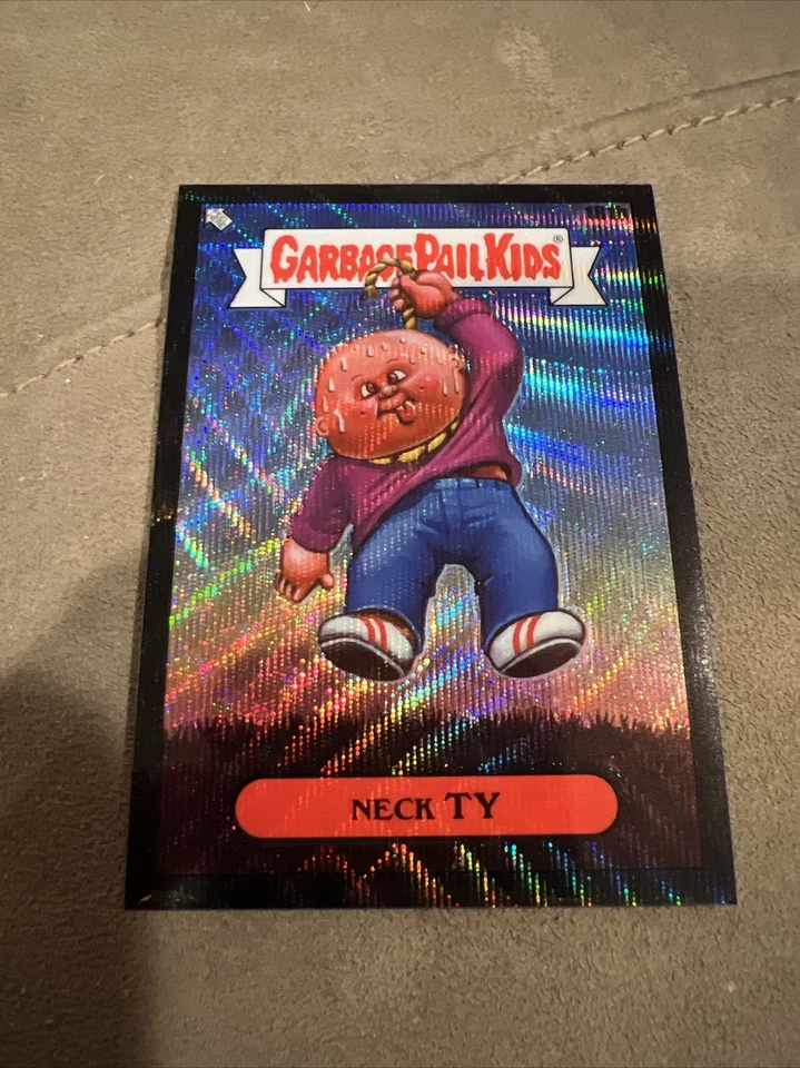 2022 Topps Garbage Pail Kids Chrome Neck Ty Black Wave /99 - Image 1 of 1