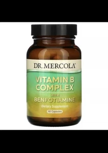 Dr. Mercola, Vitamin B Complex with Benfotiamine, 60 Capsules - Picture 1 of 1
