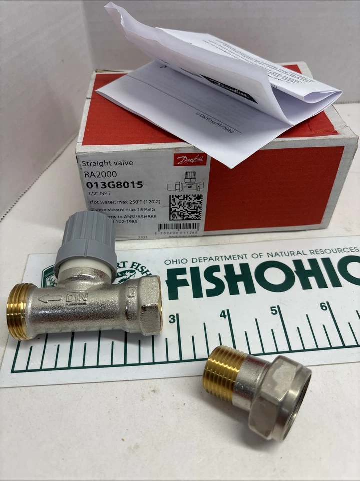 Danfoss Ra2000 Straight Valve Body 1/2" Hydronic Parts 013G8015