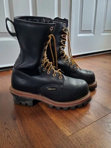 Red Wings Vintage Stiefel Arbeitskleidung schwarz Leder USA Grunge schwer Größe 7 - Bild 1 von 18