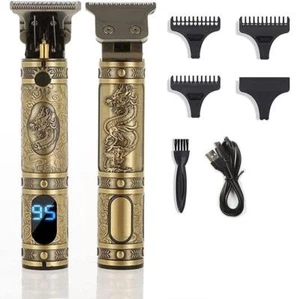 Cortapelos profesional inalámbrico para salón recortadora recargable barba hombres afeitadora - Imagen 1 de 11