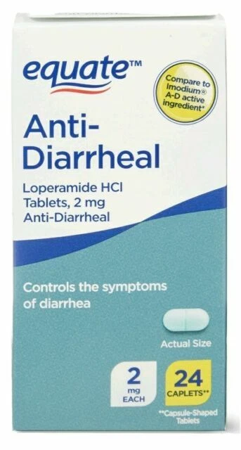 EQUATE Anti-Diarrheal Loperamide HCl Tablets - 48 Count