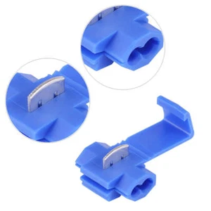 10x Blue Electrical Cable Connectors Fast Quick Splice Lock Wire Terminals Crimp - Picture 1 of 8
