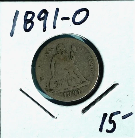 1891-O  Seated Liberty Dime Cover